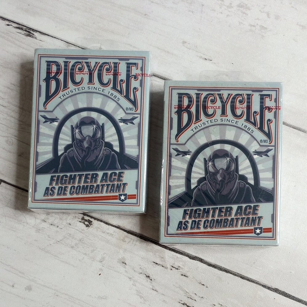 Bicycle Playing Cards Game Deck Fighter Ace Military Jet F-16 Air Force